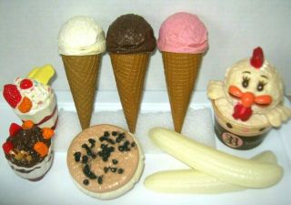 Baskin Robbins Fake Food Ice Cream Cones Bunny Sundae Mtc Display Food Play Prop