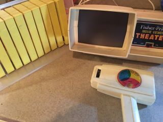 1977 Fisher Price Movie Viewer Theater With 11 Cartridges