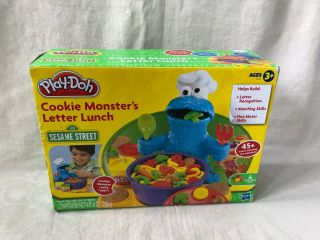 Play - Doh Sesame Street Cookie Monster Letter Lunch Alphabet Soup Complete W/box