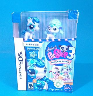 Littlest Pet Shop Nintendo Ds Biggest Stars 3 Exclusive Toysrus Blue Team Rare