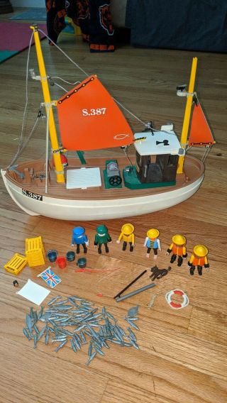 Vintage Playmobil 3551 - Susanne Trawler / Fishing Boat Trawler