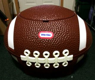 Vintage Little Tikes Football Toy Box - Tailgate Cooler - Hamper -