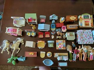 Fisher Price Loving Family Dollhouse People / Furniture / Dolls 50 - Piece