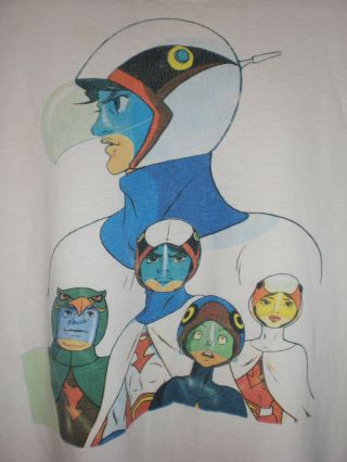 Vintage Battle Of The Planets T Tee Shirt M Med Gatchaman Tv Cartoon Space Dvd