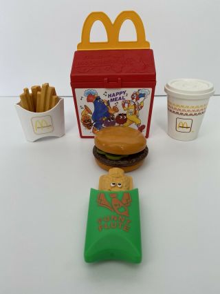 Vintage Fisher Price Fun With Food Mcdonald’s Happy Meal Set Complete