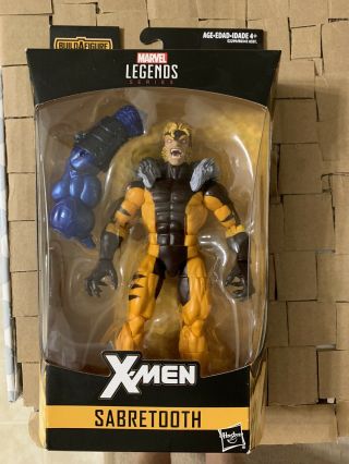 Marvel Legends Series X - Men Sabretooth Build - A - Figure Apocalypse Figure Hasbro