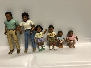 Fisher - Price Loving Family Dollhouse 6 African American Black Family