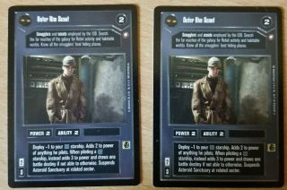 Star Wars Ccg Swccg (2) Outer Rim Scout; Special Edition - Quantity 2