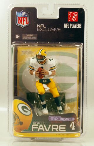 Brett Favre (green Bay Packers) Clarktoys.  Com Exclusive Nfl Mcfarlane