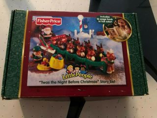 Fisher Price Little People Twas The Night Before Christmas Set - Rare