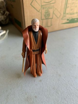 Obi - Wan Kenobi With Cape - Star Wars 3.  75” Action Figure 1977 (no Light Saber)
