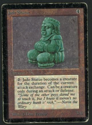 1x Beta Jade Statue (crease) Mtg Beta - Kid Icarus -