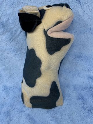 Baby Einstein Cow Hand Puppet Velux Authentic Black/buff Model