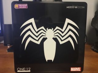 Mezco Toyz - One:12 Collective - Spider - Man Black Suit - Px Previews Exclusive