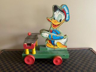 Vintage Fisher Price 177 Donald Duck Xylophone - 1940 