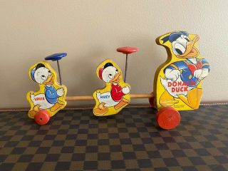 Vintage Fisher Price 479 Donald Duck & Nephews - Early 1940 