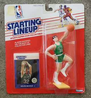1988 Starting Lineup Nba Boston Celtics Kevin Mchale Figure & Card