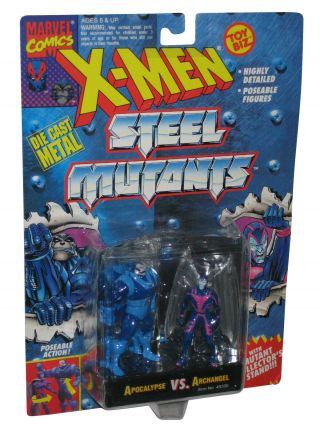 Marvel X - Men Steel Mutants Apocalypse Vs Archangel Toy Biz Figure Set