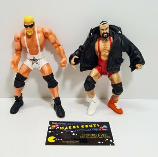 1990s - Wcw Nwo - Wrestling Figures - Steiner Brothers Tag Team - Jakks