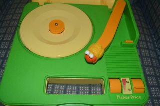 Vintage 1983 Fisher - Price Sesame Street Record Player Phonograph w/Box 3