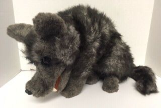 Large Folktails Big Bad Wolf Puppet Furry Folk 19 " Plush Folkmanis Stuffed D9
