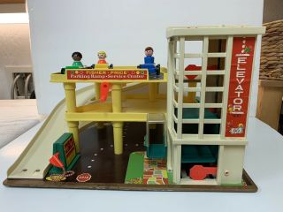 Vintage Fisher - Price Little People Parking Garage 930 With (1toy165)