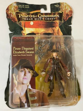 Pirates Of The Caribbean Pirate Disguised Elizabeth Swann 4 " Action Figure 2006