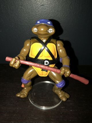 Donatello Vintage Tmnt Action Figure 1988 Teenage Mutant Ninja Turtles W/ Stand