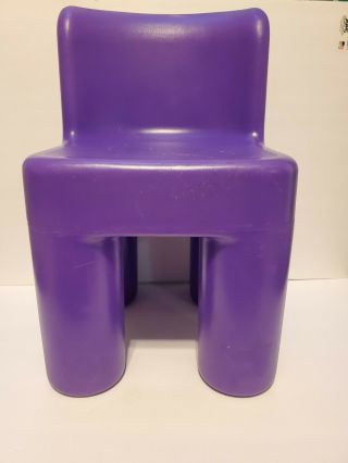 Rare Vintage Little Tikes Purple Child Sized Chair Sturdy Retired Sturdy Picnic