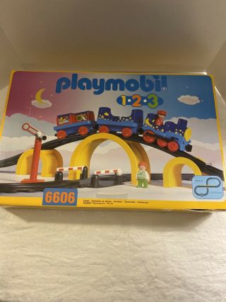 Playmobil 123 Train & Bridge Tracks Set 6606 1998