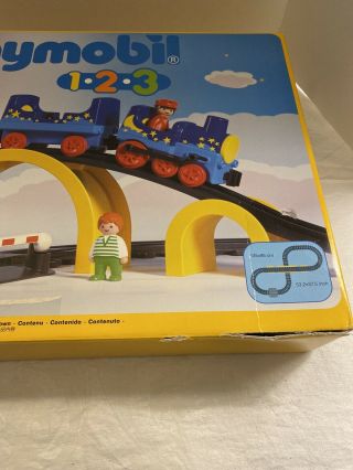 Playmobil 123 Train & Bridge Tracks Set 6606 1998 3