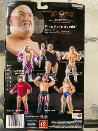 WWE WWF Jakks Classic Superstars Series 5 Signed King Kong Bundy w Cloth Singlet 2