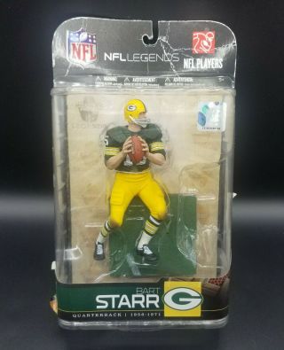 Mcfarlane Nfl Legends 5 Bart Starr Green Bay Packers Football Figure Statue