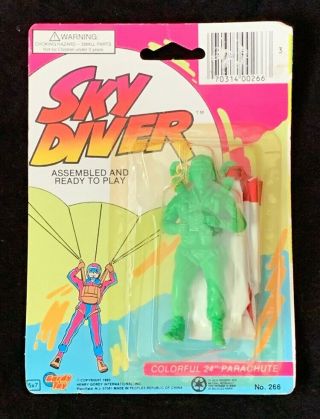 1992 Sky Diver Parachute Toy Henry Gordy International Mib