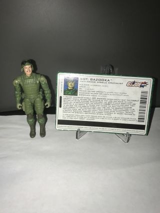 G.  I.  Joe Sgt.  Bazooka V1 2004 Complete File Card