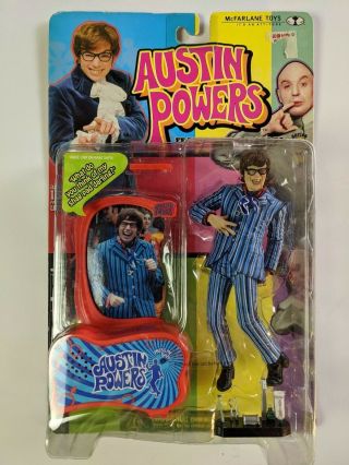 Austin Powers Vintage Toy 6 " Action Figure,  Voice Mcfarlane Rare 1999