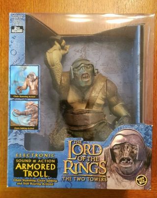 Lord Of The Rings - The Two Towers - Electronic Sound & Action Armored Troll