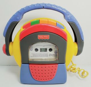 Vintage Fisher Price Tuff Stuff Kids Cassette Tape Recorder Microphone Year 1999