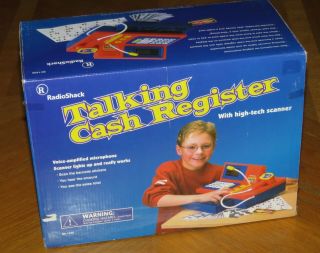 Vintage 2002 Radio Shack Talking Cash Register With Scanner - In Open Box