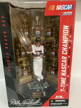 Nib Deluxe Boxed Set Dale Earnhardt 7 - Time Nascar Champion By Action Mcfarlane™
