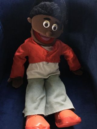 Sunny Toys Puppet 28 " African American Black Woman Girl Full Body Puppet