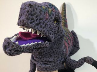 Melissa & Doug T - Rex Dinosaur Hand Puppet Stuffed Plush Animal 21 " Teachers Aid