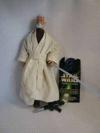 1997 Star Wars Power Of The Force Obi - Wan Kanobi 12 " Loose Action Figure W/acces