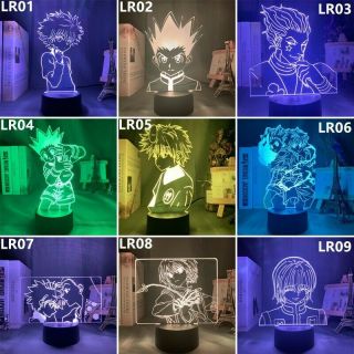 Anime Hunter X Hunter Acrylic 3d Led 7 Color Change Night Light Decor Table Lamp