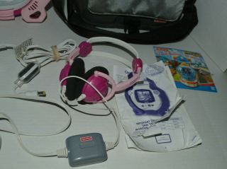 Fisher Price Kid Tough Portable DVD Player Pink AC Adapter Carrying Bag 3