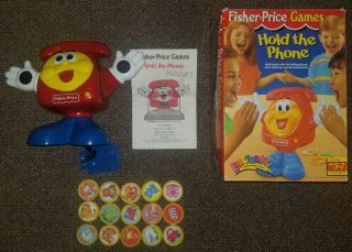 Fisher Price Hold The Phone Electronic Talking Matching Game W/box,  15 Coins