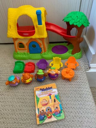 Playskool Weebles Weebly Wobbly Goldilocks,  3 Bears Cottage - 2005 With Book