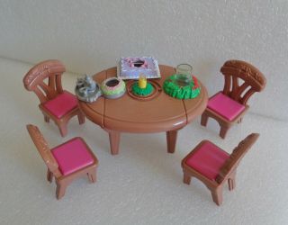 Fisher Price Loving Family Dollhouse Musical Light Up Celebrations Dining Room