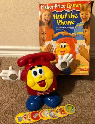 Fisher Price Hold The Phone Electronic Talking Matching Game W/box 1994