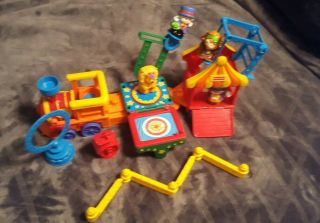 Vintage 1998 Fisher Price Little People Big Top Circus Motorized Train